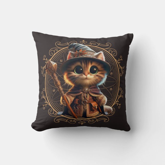 Feline Fantasy Adventure Cushion (Front)