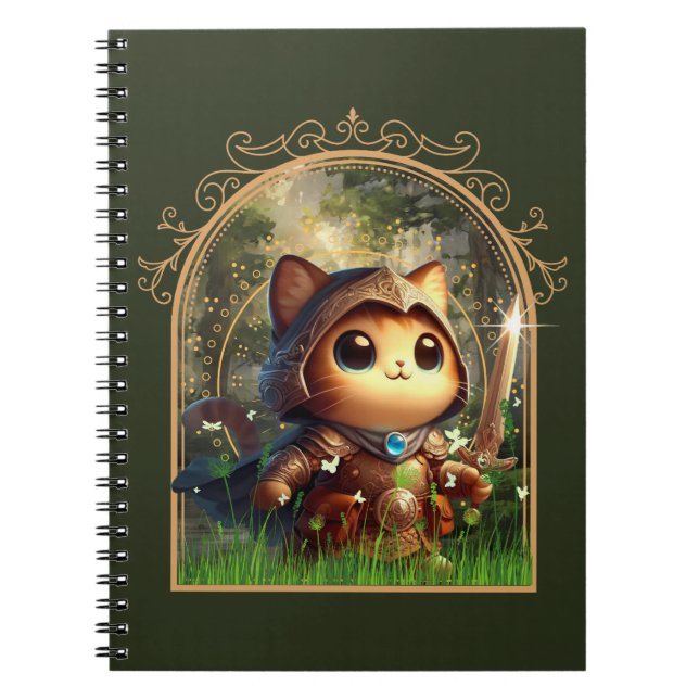 Feline Fantasy Adventure Notebook (Front)