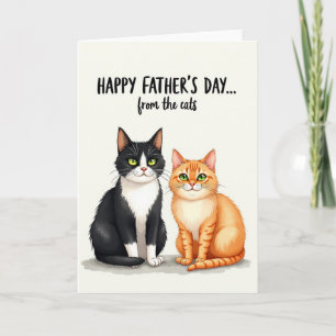Feline Fathers Day Wish Card