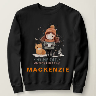 Feline Festivities: Custom Winter Chat Christmas Sweatshirt