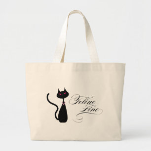 Feline Fine Large Tote Bag