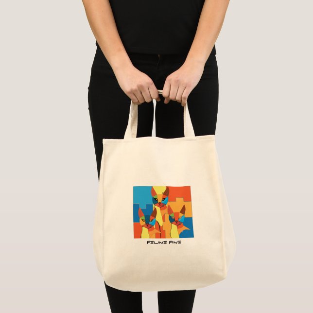Feline Fine Tote Bag (Front (Product))