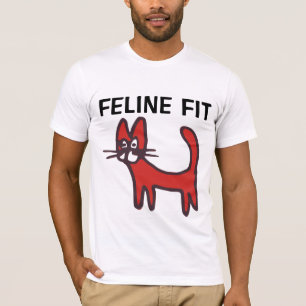 FELINE FIT CAT LOVER WORKOUT T-Shirts