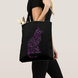 Feline Footprint Art Tote Bag