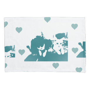 Feline Friends. Adorable Kitten Duo. Pillowcase