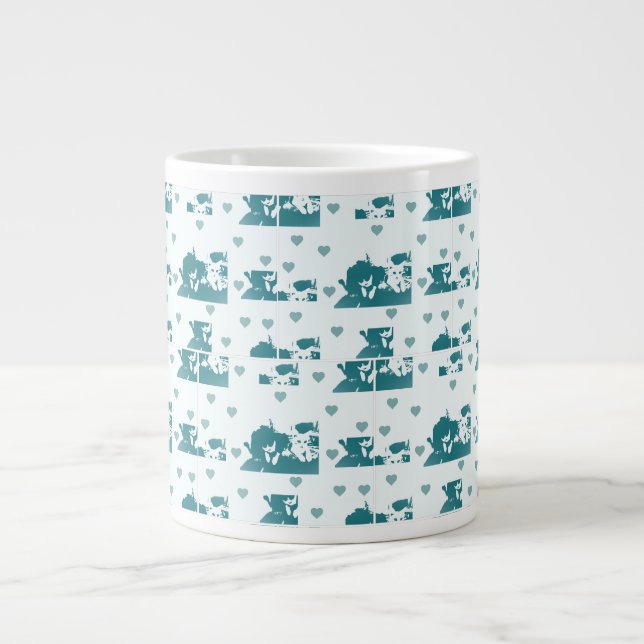 Feline friends. large coffee mug (Front)