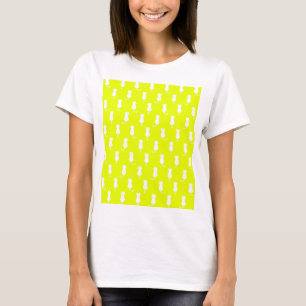 Feline Fun Forever Whimsical Cats White Cat Yello T-Shirt