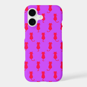 Feline Fun Forever Whimsical Red Cats Lilac