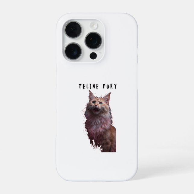 Feline Fury iPhone Case (Back)