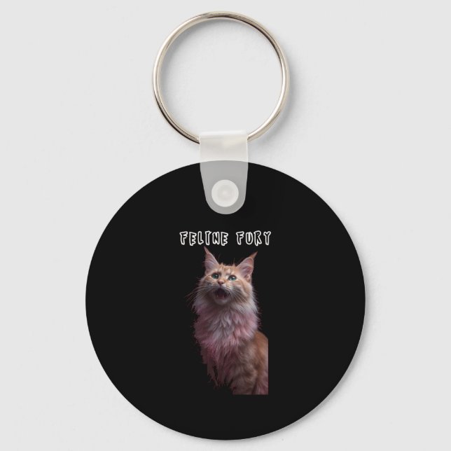 Feline Fury Key Ring (Front)