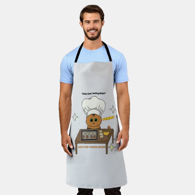 Feline Good Smelling Better Apron (Worn)
