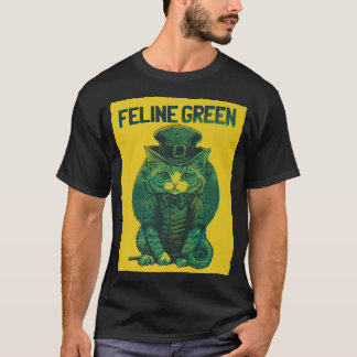 Feline Green St  T-Shirt