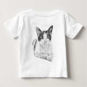 Feline Halftone Baby T-Shirt