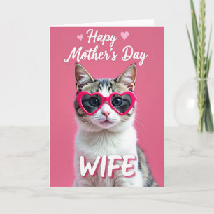 Feline Heart Mothers Day Photo Card