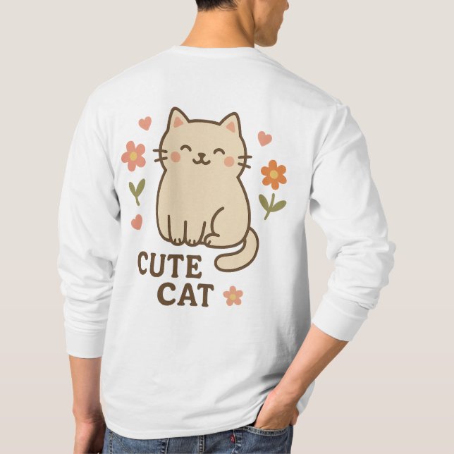 Feline in Bloom T-Shirt (Back)