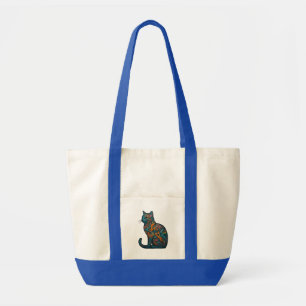Feline Inferno Tote Bag
