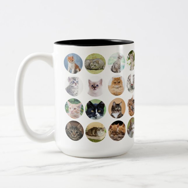 Feline Inspired Two-Tone Coffee Mug (Left)