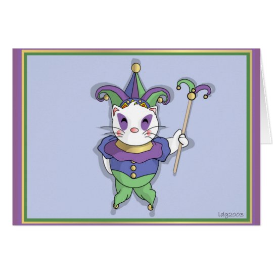 Feline Jester Card