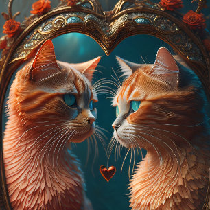 Feline lovers. Cats in love cutting Tissue Paper