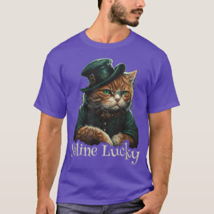 Feline Lucky St  T-Shirt