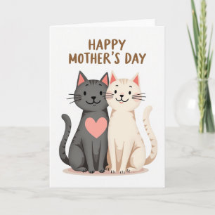 Feline Mothers Day Art Card