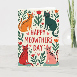 Feline Mothers Day Garden Card