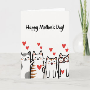 Feline Mothers Day Love Card