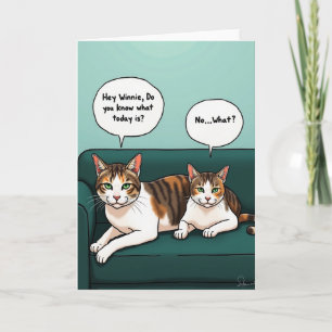 Feline Mothers Day Scene Card