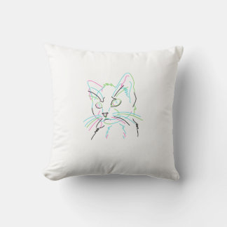 Feline obsessed pillow 