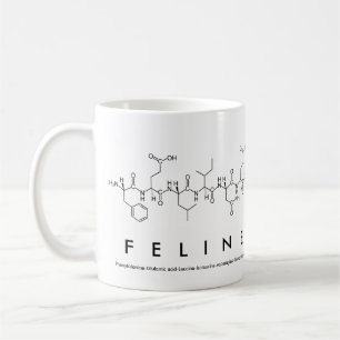 Feline peptide name mug