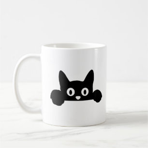 Feline Sassy: The Judging You Silently Cat Graphic Coffee Mug