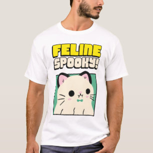Feline Spooky - Funny Halloween Cute Cat T-Shirt
