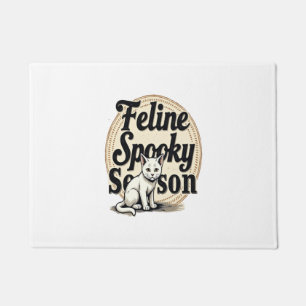 Feline Spooky Season Cat Doormat