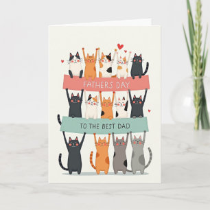 Feline Sweet Fathers Day Card
