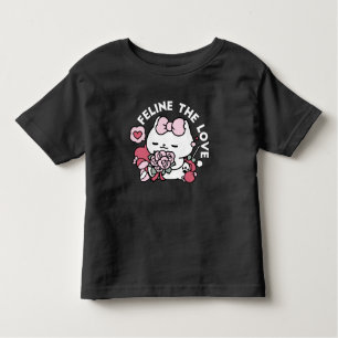 Feline the Love - Cute Valentine’s Cat Design Toddler T-Shirt