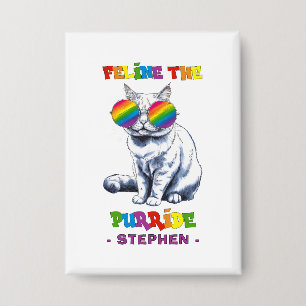 Feline The Purride - Cool Pride Cat LGBTQ