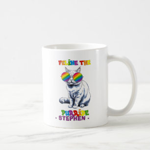 Feline The Purride - Cool Pride Cat LGBTQ Coffee Mug