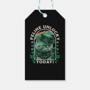 Feline Unlucky Today St Patrick s Day Cat Gift Tags