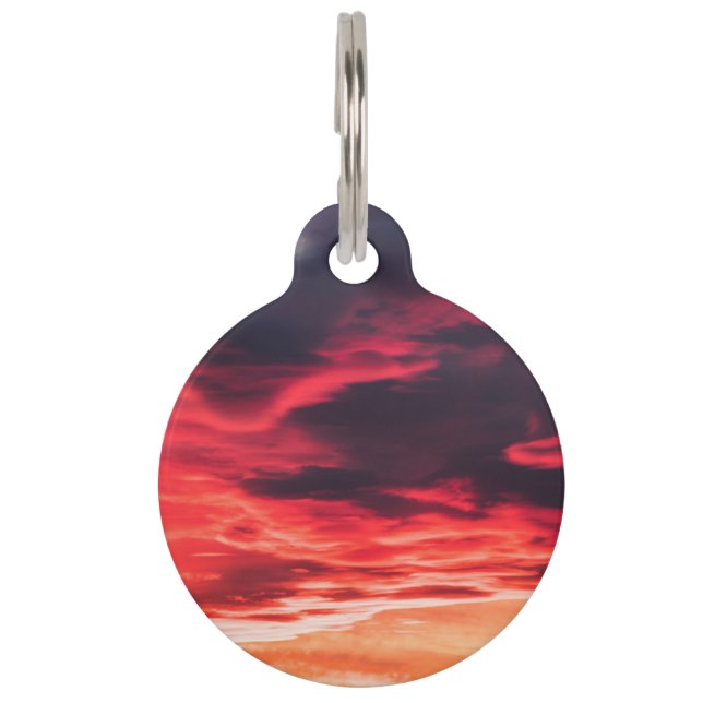 feline wave pet tag (Back)