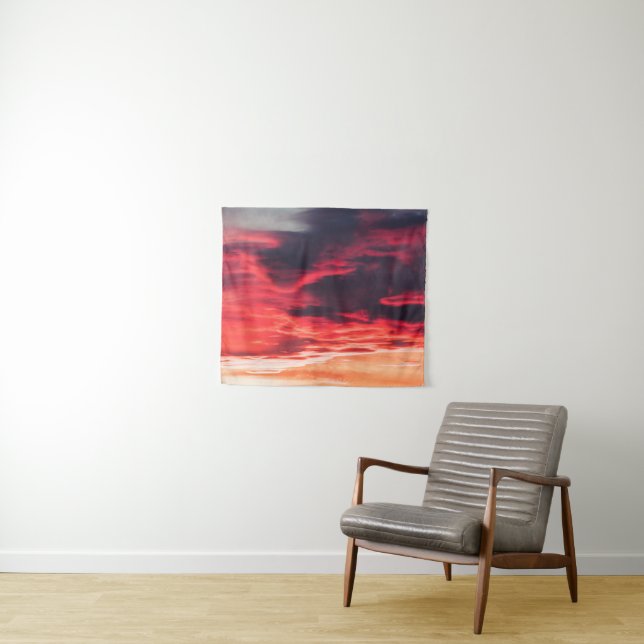 feline wave tapestry (In Situ (Horizontal))