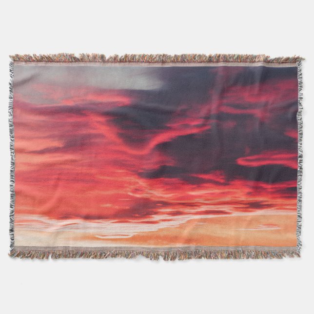 feline wave throw blanket (Front)