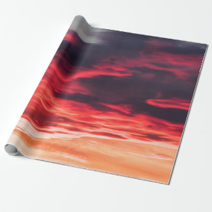 feline wave wrapping paper