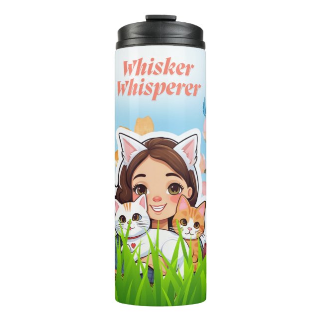 Feline Whisker Whisperers Are Special People Thermal Tumbler (Front)