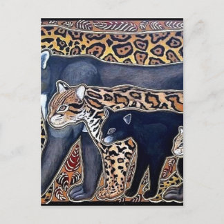 Felinos de Costa Rica - Big cats Postcard