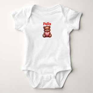 Felix and the bear baby bodysuit