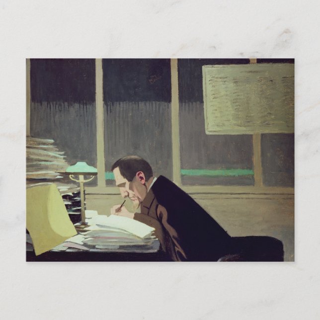 Felix Feneon  at 'La Revue Blanche', 1896 Postcard (Front)