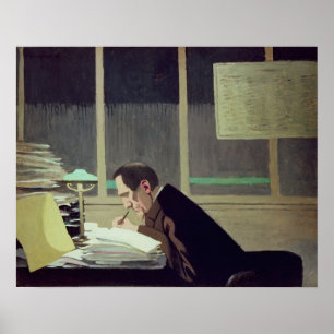 Felix Feneon  at 'La Revue Blanche', 1896 Poster