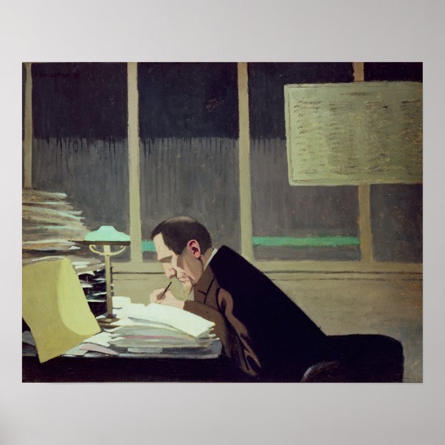 Felix Feneon  at 'La Revue Blanche', 1896 Poster (Front)