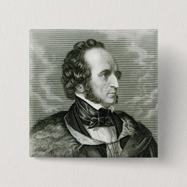 Felix Mendelssohn 2 15 Cm Square Badge (Front)