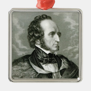 Felix Mendelssohn 2 Metal Tree Decoration